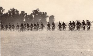 Saumur Military French Cycling real Photo postcard 1910