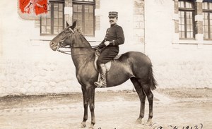 Agen Military French Horse real Photo postcard 1912