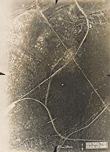 Verdun Fort Vaux Trench Military aerial Photo WWI 1916