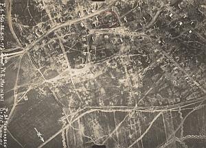 Romania Maxineni Trench Military aerial Photo WWI 1917