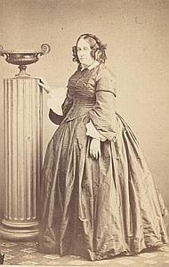 Woman Paris Second Empire Fashion old Jamin CDV 1860'