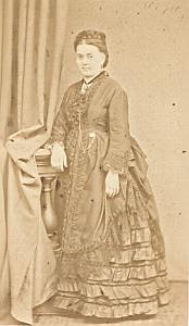 Woman Paris Second Empire Fashion old Cheron CDV 1860'