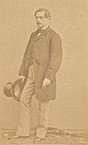 Man Paris Second Empire Fashion old Constantin CDV 1860