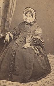 Woman Toulouse Second Empire Fashion Provost CDV 1860'