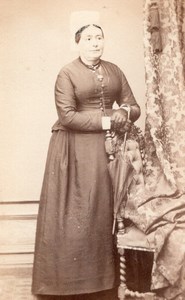 Woman Rochefort Second Empire Fashion old CDV 1860'