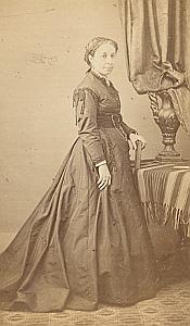 Woman Cette Second Empire Fashion old Vives CDV 1860'