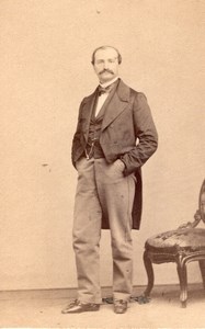 Man Roma Second Empire Fashion old Alessandri CDV 1860'