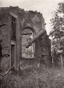 France Fermeviller Church Ruins WWI Military scene war Photo