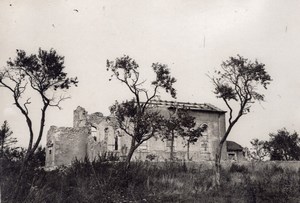 France Erbeviller Church Ruins WWI Military scene war Photo