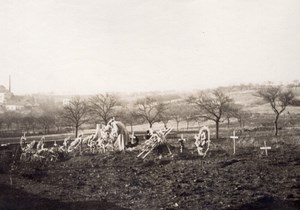 Einville Cemetery WWI Military scene old war Photo 1916