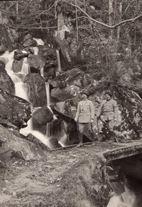 Saut des Cuves Falls WWI Military scene old war Photo