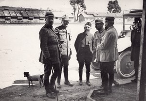 Peronne Officers WWI Military scene old war Photo