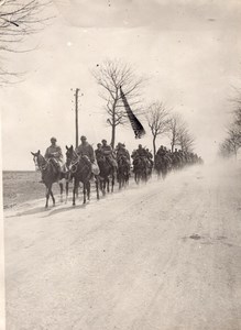 Hussards Squadron WWI Military scene old war Photo