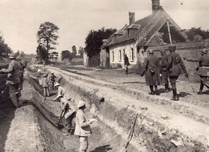 Salonique Trench WWI Military scene old war Photo