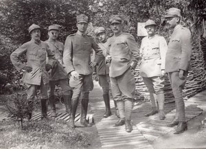 Officers WWI Military scene old Orient War Photo