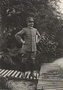 Officers WWI Military scene old Orient War Photo