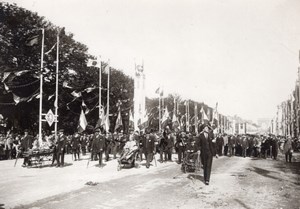 Crippled Soldiers Paris WWI Military Parade Photo 1919