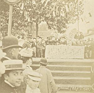 France Gannat Festivity Animated old amateur photo 1901