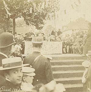 France Gannat Festivity Animated old amateur photo 1901