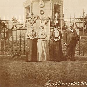 France Alsace Reichshoffen Street Life old photo 1901