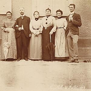 France Alsace Jaegerthal Street Life old photo 1902