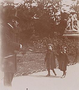 France Paris Street scene old amateur photo 1900'