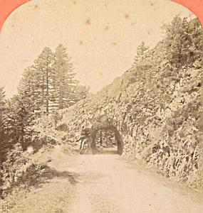 Vosges Schlucht Road Devil Rock old stereo photo 1880