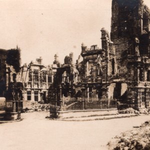 Arras City Ruins WWI WW1 old stereo Photo 1918