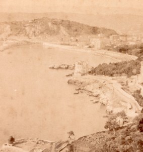 France Nice la Rade Panorama old stereo Photo 1890