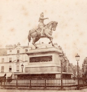 Orleans Jeanne d Arc Statue France Stereo Photo 1860'