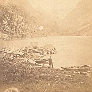 Venasque Pyrennees France Old Stereo Photo 1860'