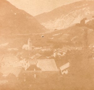 Savoie Annecy Panorama France Old Stereo Photo 1860'