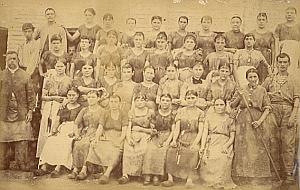 Women Workers Textile Factory France Old Photo 1880'