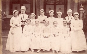 Lille Religion Sisters School France Old Photo 1890'