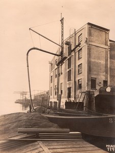 Germany Harburg Harbour Water-Crane old Photo 1930'