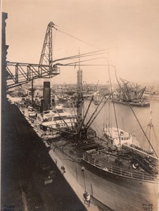 Argentina Buenos Aires Harbour Water-Crane Photo 1930'