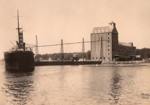 Finland Viiborg Harbor Water-Crane old Photo 1930'