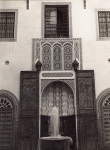 Morocco Interior House Fountain old Photo 1930'