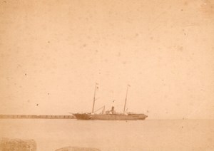 Algeria Alger Port French Paquebot old Photo 1890'