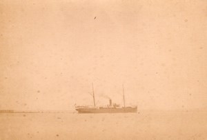 Algeria Alger Port Paquebot Ville de Rome Photo 1890'