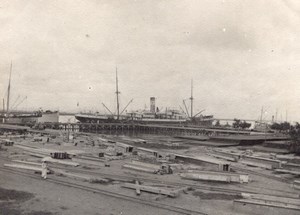 Steamer Amiral Exelmans Boat France Old Photo 1890'