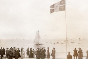 Harbour Animated Regate Boat France Old Photo 1910'