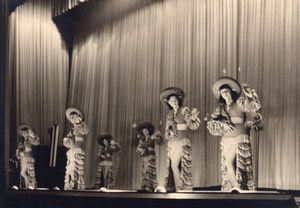 Ladies Ballet Dancers Costume France Old Photo 1950'