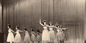Ladies Ballet Dancers Costume France Old Photo 1950'
