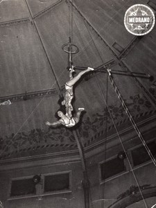 Trapezists France Medrano Circus Old Dannes Photo 1950