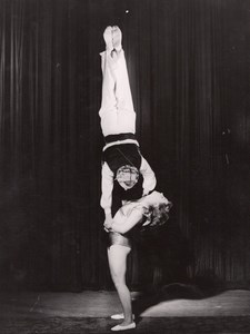Lily & Marco Acrobats France Circus Old Photo 1950'