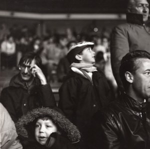 Manchester Football Supporters Study Photo 1990'