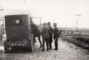 Japanese Delegation visit Cazaux Airport old Photo 1927