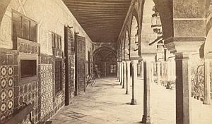 Algiers Library Walkway Algeria Old CDV Photo 1875'