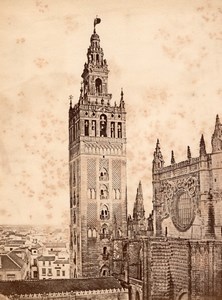 Spain Sevilla Giralda Tower old Beauchy Photo 1875